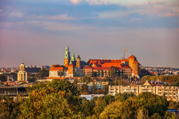Wawel Castle in City of Krakow, Poland