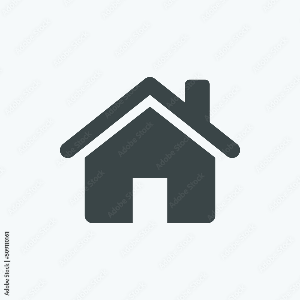 Poster home vector icon. isolated house icon vector design. designed for web and app design interfaces.