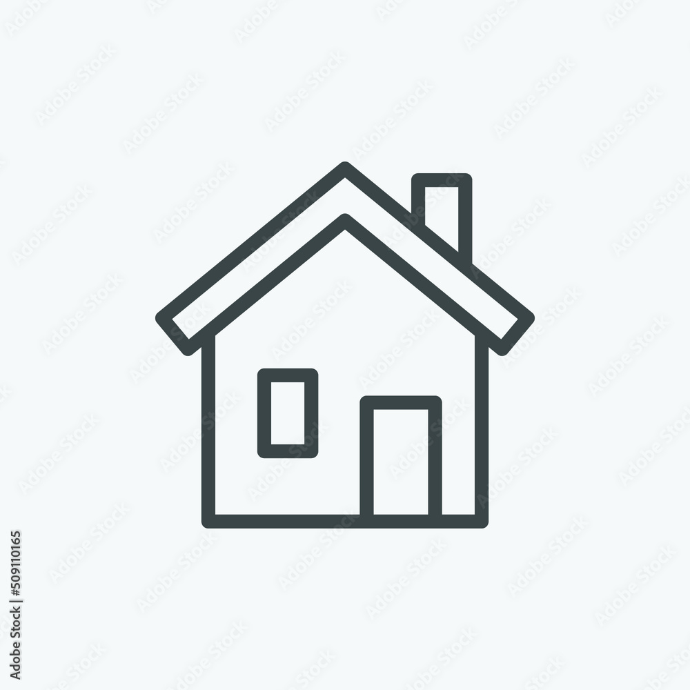 Poster home vector icon. isolated house icon vector design. designed for web and app design interfaces.