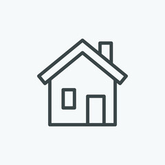 Home vector icon. Isolated house icon vector design. Designed for web and app design interfaces.