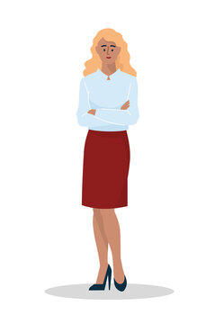 Business people. Woman in business clothes, office worker, politician, student, entrepreneur, businessmen. Vector image.