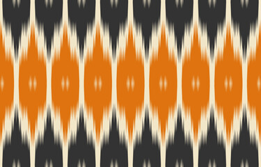 Fabric ethnic tribal pattern art. Ethnic ikat seamless pattern. American and Mexican style. Design for background, wallpaper, illustration, fabric, clothing, carpet, textile, batik, embroidery.