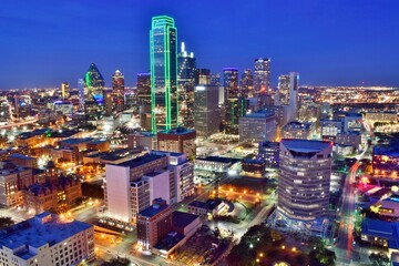 Fototapeta na wymiar Skyline of Dallas, Texas, USA