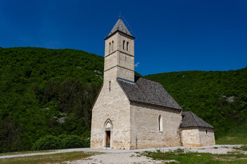 Fototapeta na wymiar Old church in Bosnia and Herzegovina near city Jajce.