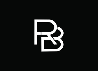 RB logo designed with letter R B in vector format. © Raju