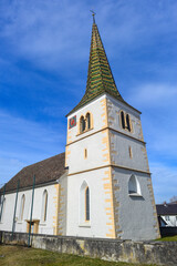 Fototapeta na wymiar Ottilienkirche in Randegg, Ortsteil von Gottmadingen im Landkreis Konstanz in Baden-Württemberg