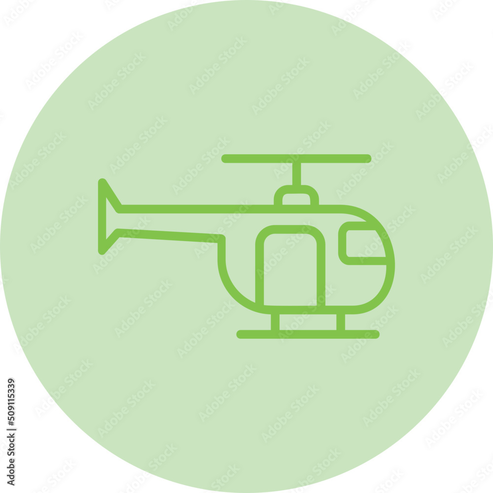 Sticker Helicopter Icon