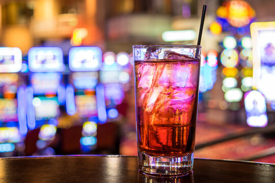 Colorful Cocktail in Las Vegas Casino - Las Vegas, Nevada, USA
