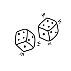 Digital illustration of dice