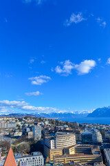 Luftansicht Lausanne, Schweiz