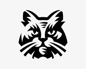 Cat modern logo, emblem design editable for your business. Feline vector illustration.