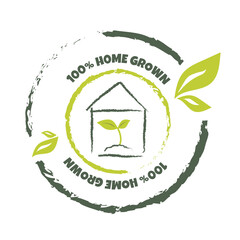 Badge for organic food and beverages, natural products, restaurants, health food market and production.Eco-friendly icon, logo . Vector illustration.