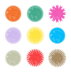 vector set of colorful  buttons