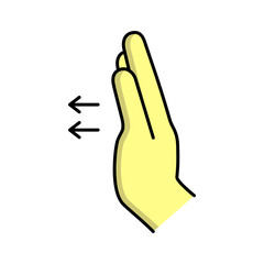 push icon design template vector illustration