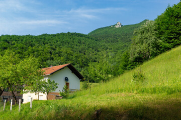 Plakat Village in the central part of Bosnia and Herzegovina. Not far from the town of Jajce.