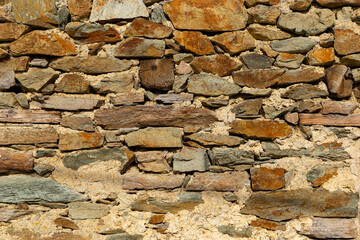 Old stone wall. Natural texture.