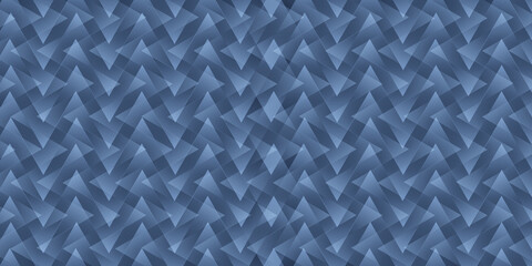 Blue and Grey Retro Style Background, Cover or Presentation Template, Creative Design for Web - Translucent Overlapping 3D Triangle Shapes Pattern - Illustration in Freely Editable Vector Format