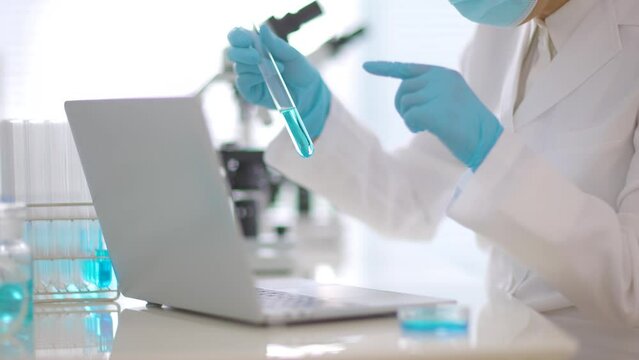 scientist working in laboratory