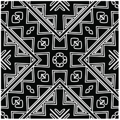 Abstract background with black and white pattern. Unique geometric vector swatch. Perfect for site backdrop, wrapping paper, wallpaper, textile and surface design.