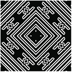 Abstract background with black and white pattern. Unique geometric vector swatch. Perfect for site backdrop, wrapping paper, wallpaper, textile and surface design.