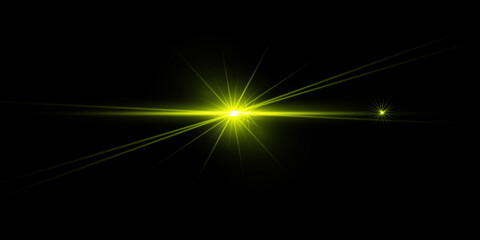 Solar glare.Glow isolated white transparent light effect set, lens flare, explosion, glitter, line, sun flash, spark and stars. © Yrij
