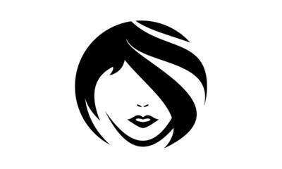 female logo circle vector