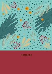 Trendy covers set. Cool abstract and floral design. For notebooks, planners, brochures, books, catalogs, cards, invitations etc