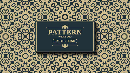 flat ornament line pattern design