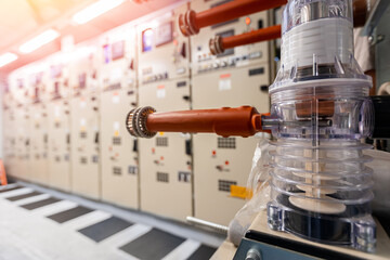 Switchboard equipment high voltage of gas power plant Control panel