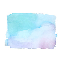 Obraz premium Watercolor background backdrop abstract gentle pastel blue and pink