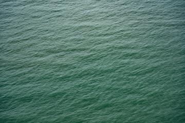 green sea water, top view