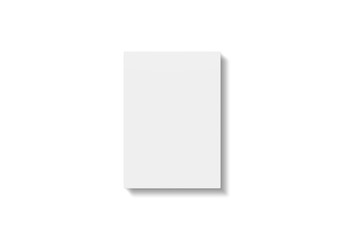 Blank paper illustration for mockup. Flyer or poster. 3D Rendering.