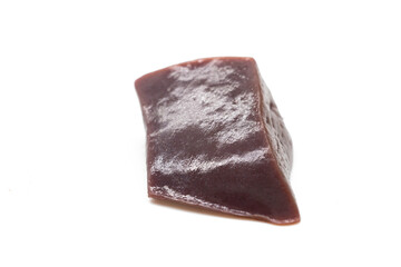 Beef liver isolated on white background