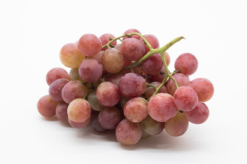 Bunch of red grapes closeup, sweet grapes