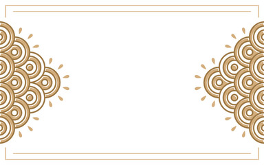 Vector graphic of abstract flower background design template