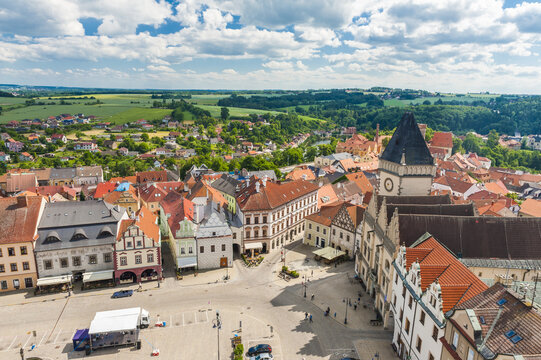 Jan Zizka square in city of Tabor in the Czech Republic