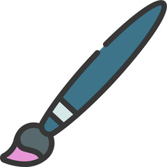 Thin Paint Brush Icon