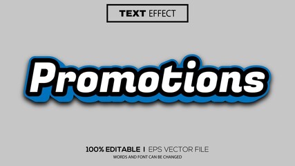 3d editable text effect promotion theme premium vector