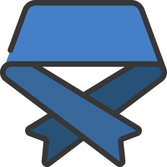 Folded Ribbon Icon