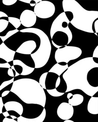 seamless pattern with black and white 