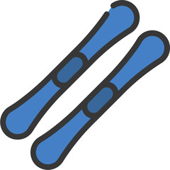 Snow Skis Icon