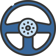 Fototapeta premium Steering Wheel Icon
