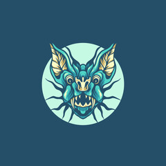 Head Bat Illustration