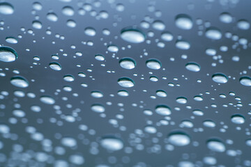 ガラスに付いた水滴