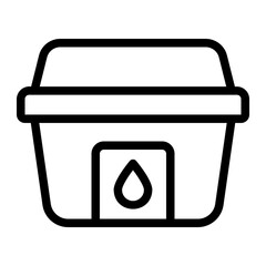 blood case line icon