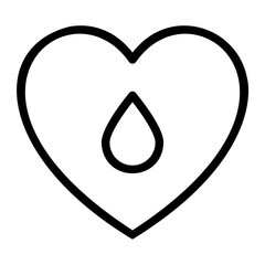 blood donation line icon