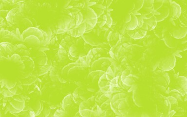 abstract green background with leaves