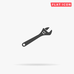 Wrench flat vector icon