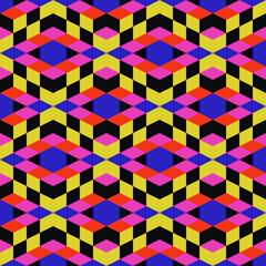 Neo-Geo Pattern Vector Graphic Inspired By Abstract Modernist Aesthetics Design