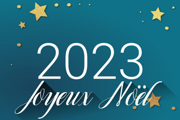 Fototapeta na wymiar 2023 - Meilleurs vœux - Bonne année